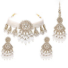 Gold Plated Kundan Pearl Grand Necklace Set