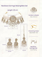 Gold Plated Kundan Pearl Grand Necklace Set