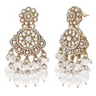 Gold Plated Kundan Pearl Grand Necklace Set