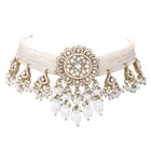 Gold Plated Kundan Pearl Grand Necklace Set