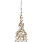 Gold Plated Kundan Pearl Grand Necklace Set