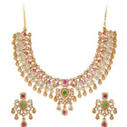 Gold Plated Kundan Bridal Jewellery Set