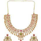 Gold Plated Kundan Bridal Jewellery Set