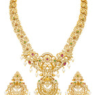 Gold Plated Kundan Statement Necklace Set