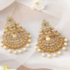 Gold Plated Kundan Statement Necklace Set