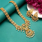 Gold Plated Kundan Statement Necklace Set