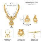 Gold Plated Kundan Statement Necklace Set