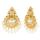 Gold Plated Kundan Statement Necklace Set