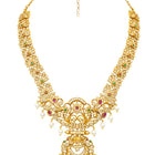 Gold Plated Kundan Statement Necklace Set