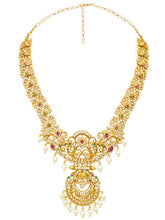 Gold Plated Kundan Statement Necklace Set