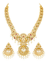 Gold Plated Kundan Statement Necklace Set