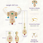 Kundan Multi Colour Choker Jewellery Set for Women