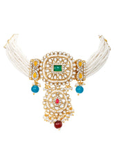 Kundan Multi Colour Choker Jewellery Set for Women
