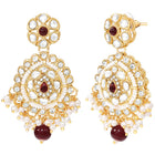Kundan Ruby Pearl Choker Jewellery Set for Women