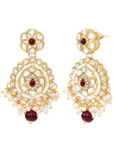 Kundan Ruby Pearl Choker Jewellery Set for Women