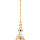 Kundan Ruby Pearl Choker Jewellery Set for Women