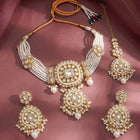 Kundan White Pearl Choker Jewellery Set for Women