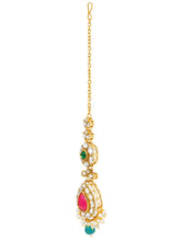 Gold Plated Royal Kundan Multi colour Choker set