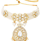 Gold Plated Royal Pearl Kundan Choker set
