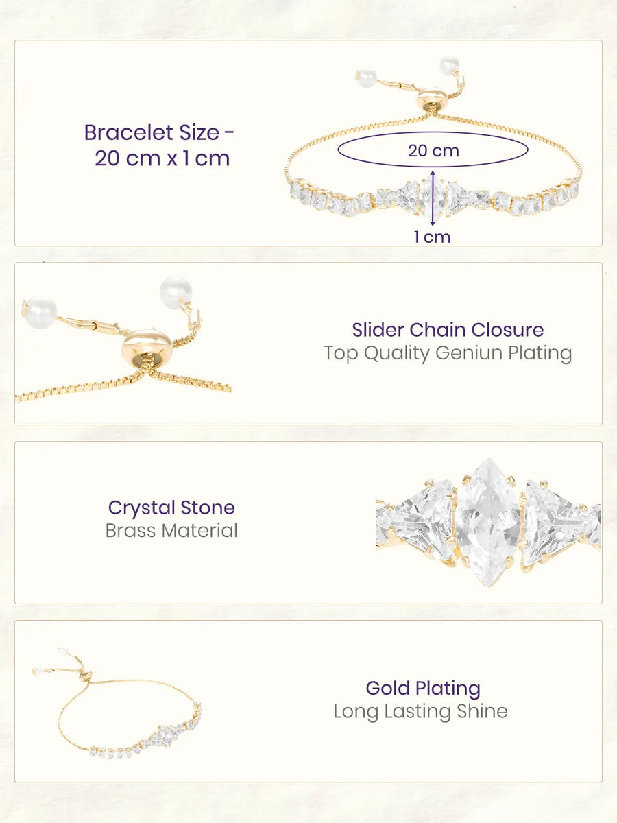 Gold Plated Couture Bow Bracelet