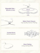 Rodium Plated Couture Bow Bracelet