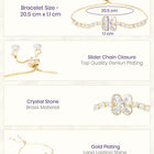 Gold Plated Petal Luxe Bracelet