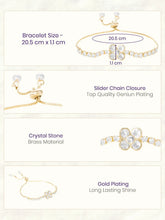 Gold Plated Petal Luxe Bracelet