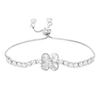 Rodium Plated Petal Luxe Bracelet
