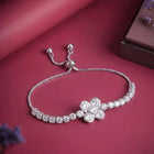 Rodium Plated Petal Luxe Bracelet