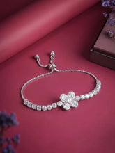 Rodium Plated Petal Luxe Bracelet
