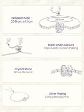 Rodium Plated Petal Luxe Bracelet