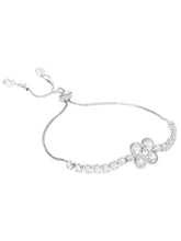 Rodium Plated Petal Luxe Bracelet