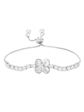 Rodium Plated Petal Luxe Bracelet