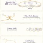 Gold Plated Trinity Gleam Bracelet