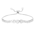 Rodium Plated Trinity Gleam Bracelet