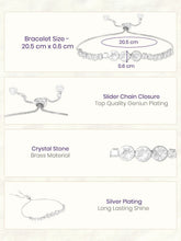 Rodium Plated Trinity Gleam Bracelet