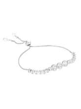 Rodium Plated Trinity Gleam Bracelet