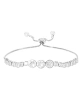 Rodium Plated Trinity Gleam Bracelet