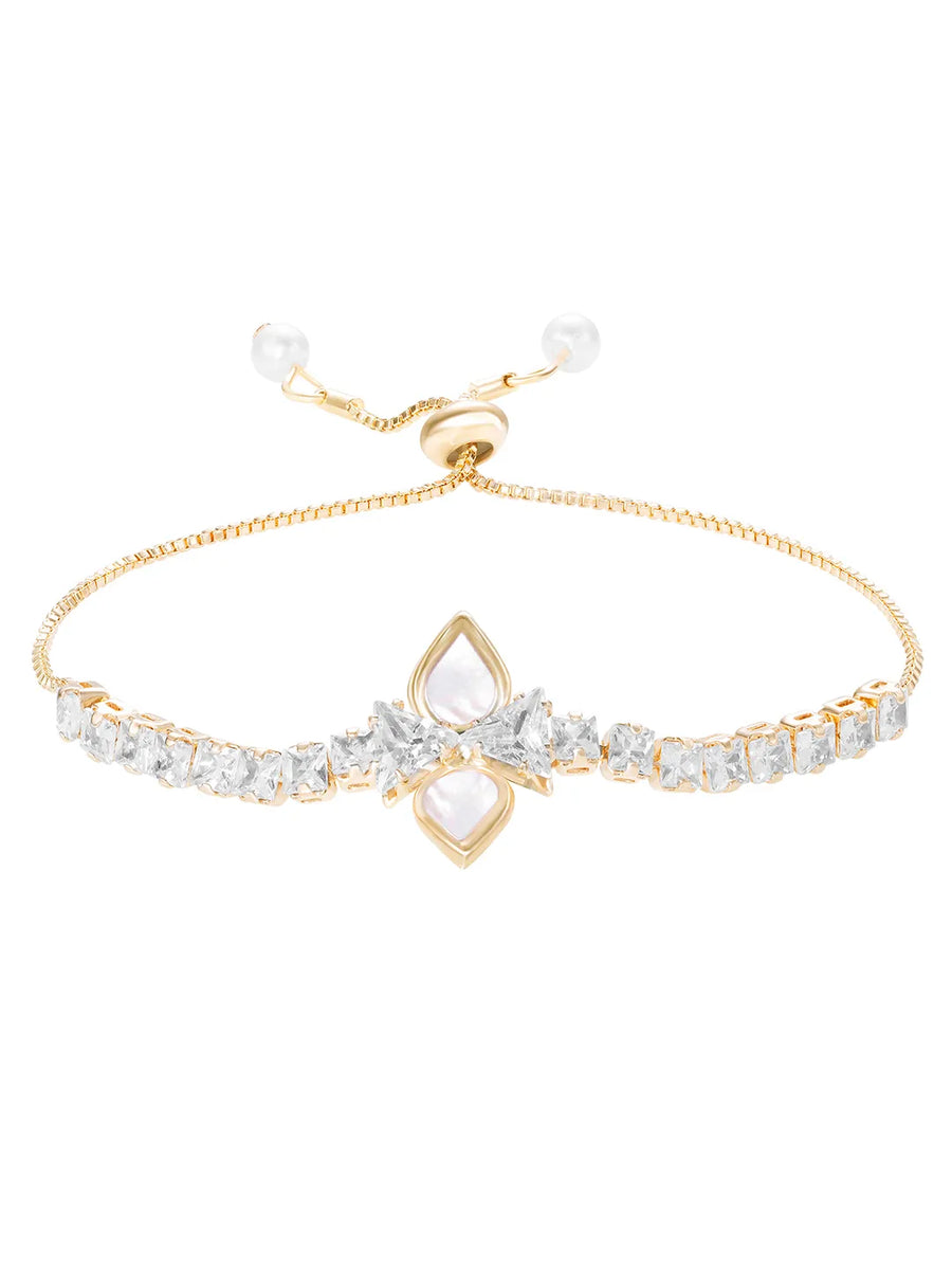 Gold Plated Bloom Aura Bracelet