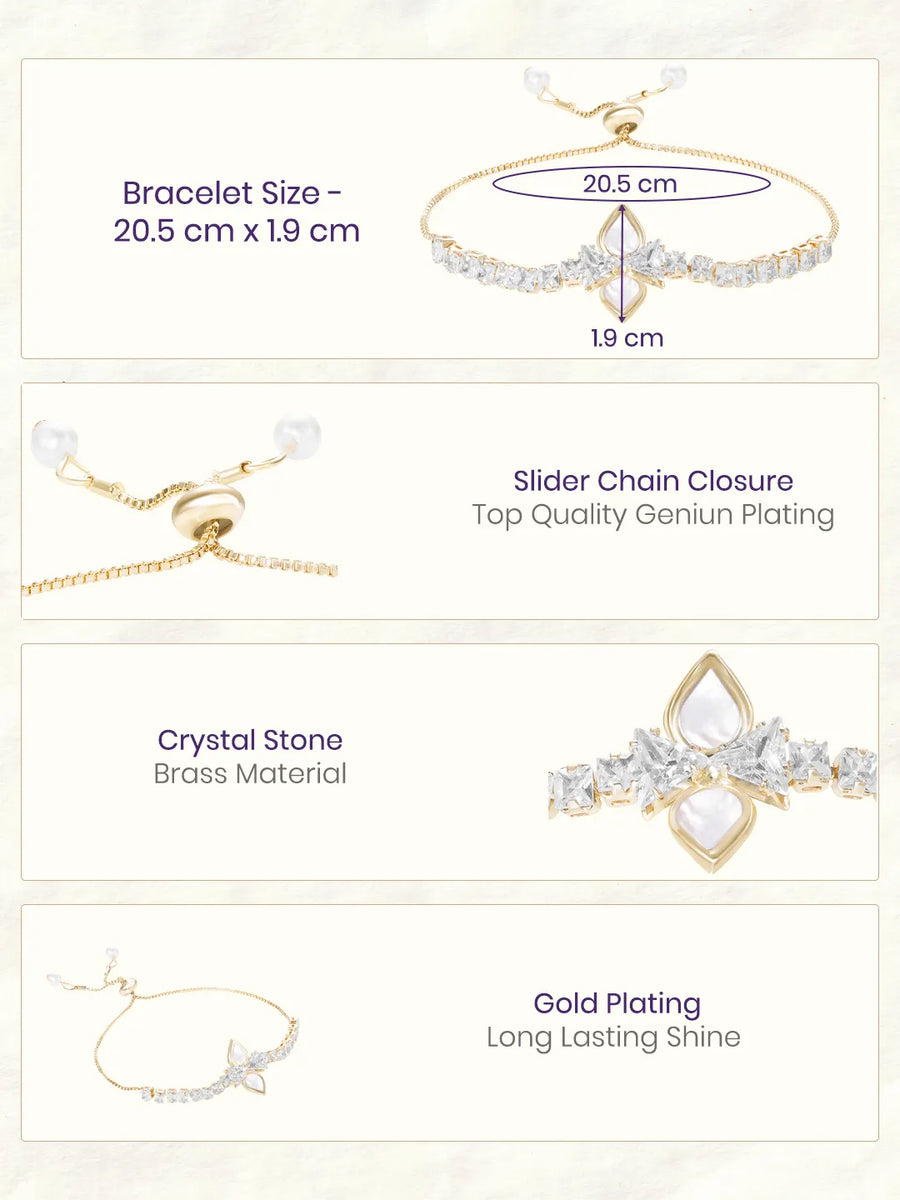 Gold Plated Bloom Aura Bracelet