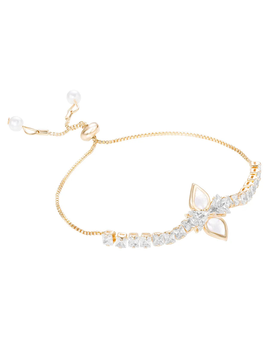 Gold Plated Bloom Aura Bracelet