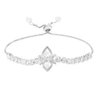 Rodium Plated Bloom Aura Bracelet