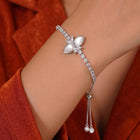 Rodium Plated Bloom Aura Bracelet