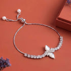Rodium Plated Bloom Aura Bracelet