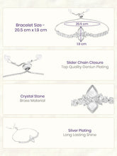 Rodium Plated Bloom Aura Bracelet