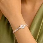 Gold Plated Twin Marquise Bracelet