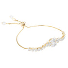 Gold Plated Twin Marquise Bracelet