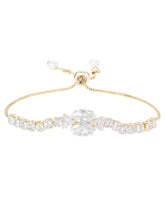 Gold Plated Twin Marquise Bracelet