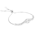 Rodium Plated Twin Marquise Bracelet
