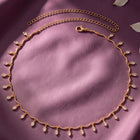 Gold Plated Dewdrop Leaf Belly Chain